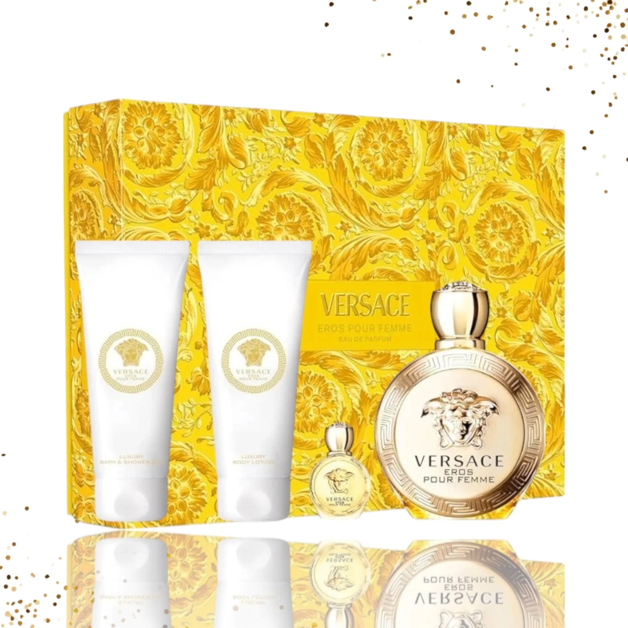 Gift Set Eros Pour Femme By Versace 4 Pcs
