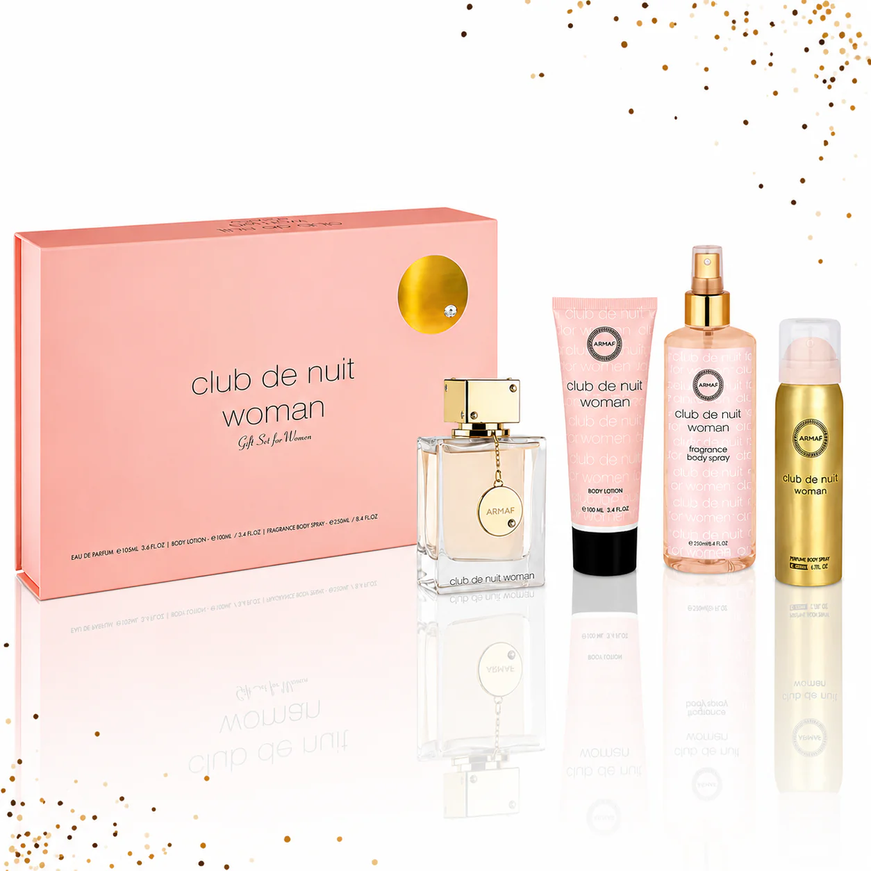 Armaf Club de Nuit Woman Set 4 Pcs 3.4 oz