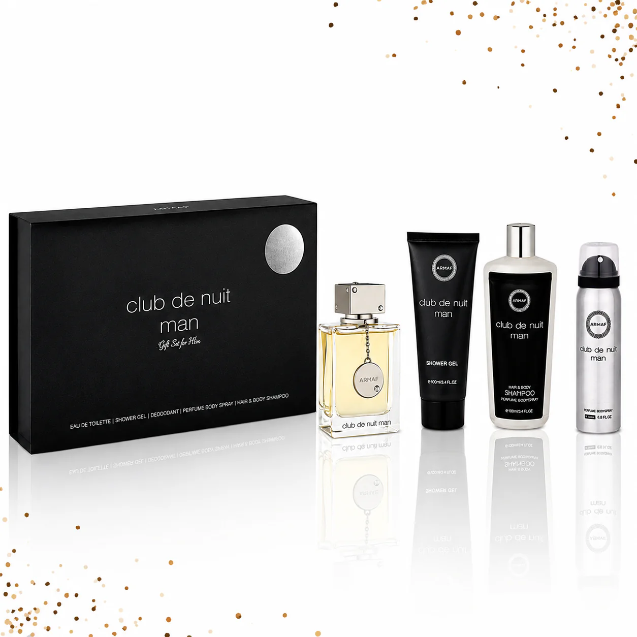 Club de Nuit Men Gift Set 4 Pcs By Armaf 3.4 Oz