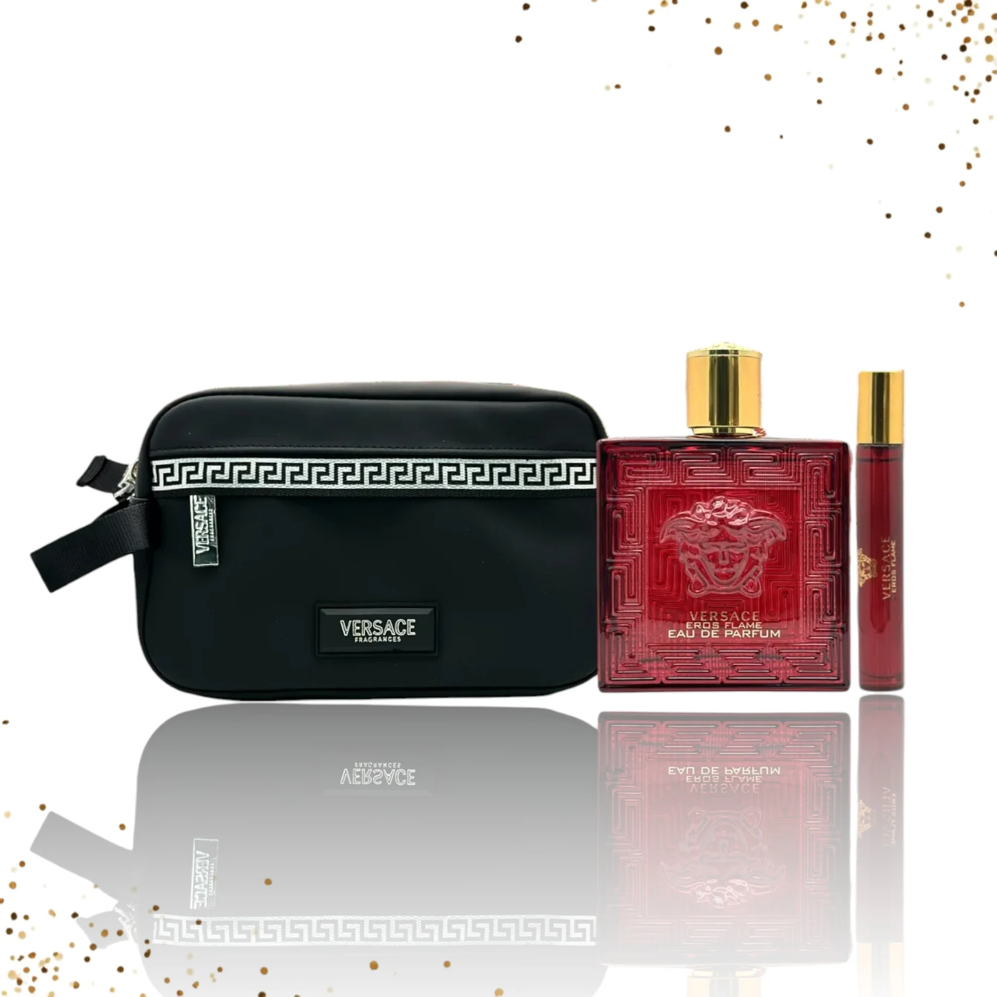 Gift Set Eros Flame By Versace 3 Pcs EDP - Image 2