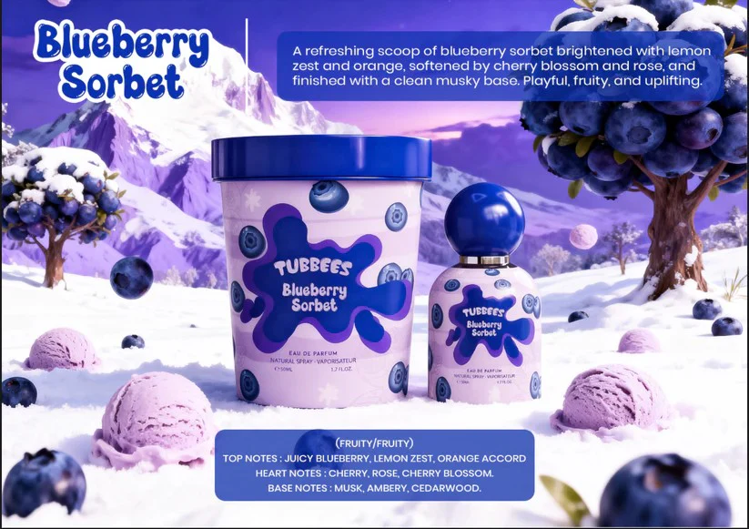 Tubbees Blueberry Sorbet By Grandeur - Image 3